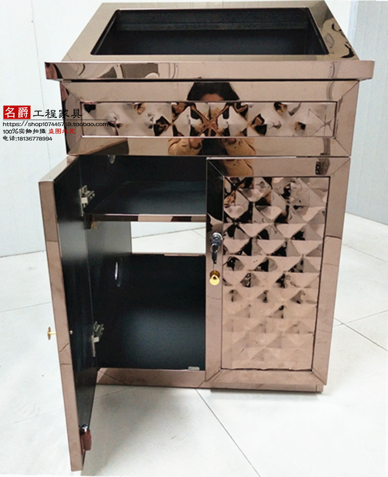 ktv斜面点歌柜 点歌台 视听柜子玫瑰金点歌台子 音响柜专业定做