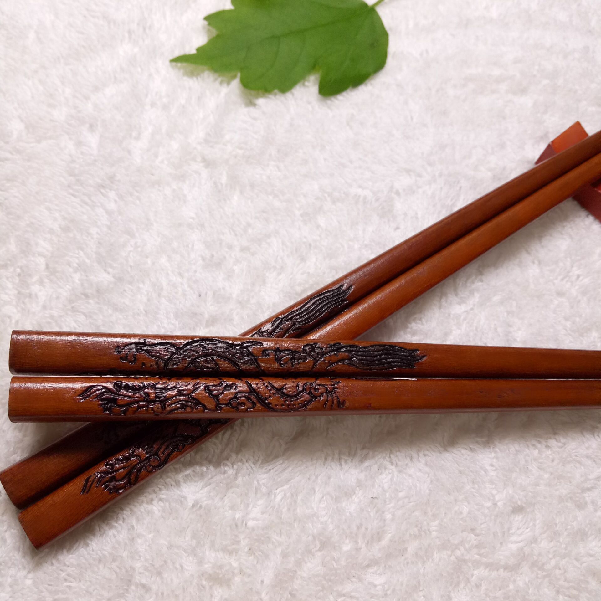 厂家批发 中式筷子创意工艺木筷烙印雕刻礼物筷子便携餐具可混批