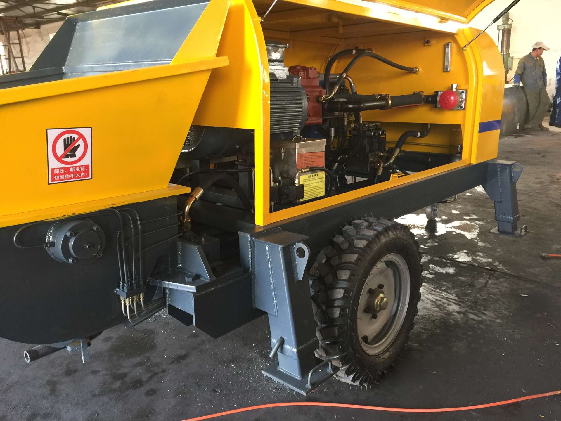 hbts5012混凝土泵 55kw电机混凝土泵 50泵 50地泵 50拖泵 pump