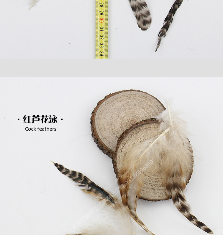 宠物猫羽毛玩具田猫小芦花鸡毛吊杆式逗猫棒猫咪羽毛diy玩具配件