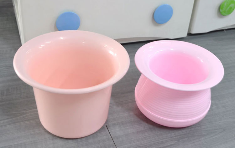 货号:2006 品名:儿童痰盂 材质:pp 展开后产品规格:210*165mm