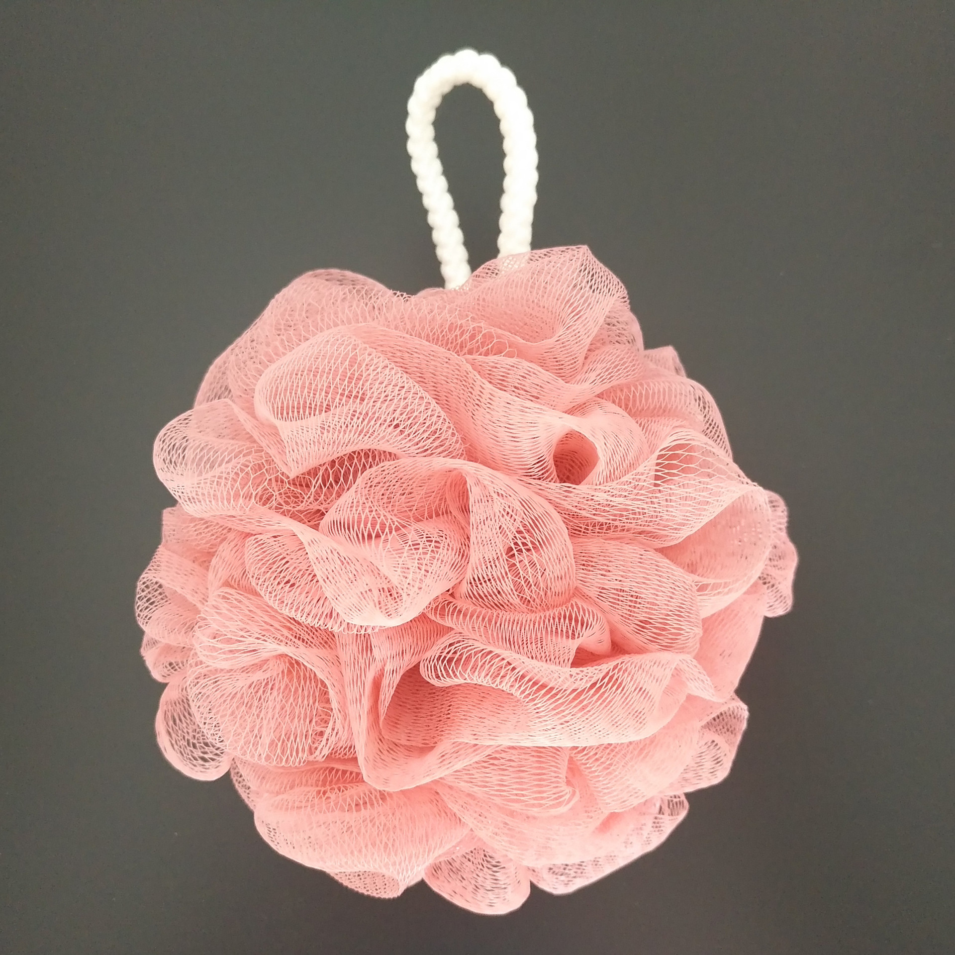 厂家直销热卖50克新款素色超柔细网沐浴球浴花