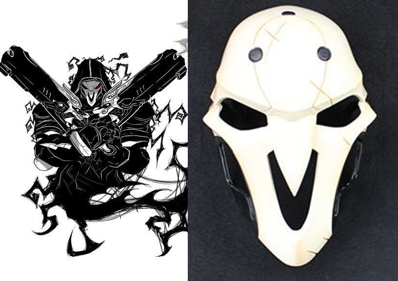 守望先锋死神cos面具游戏角色扮演树脂面具cosplay 道具(不改价