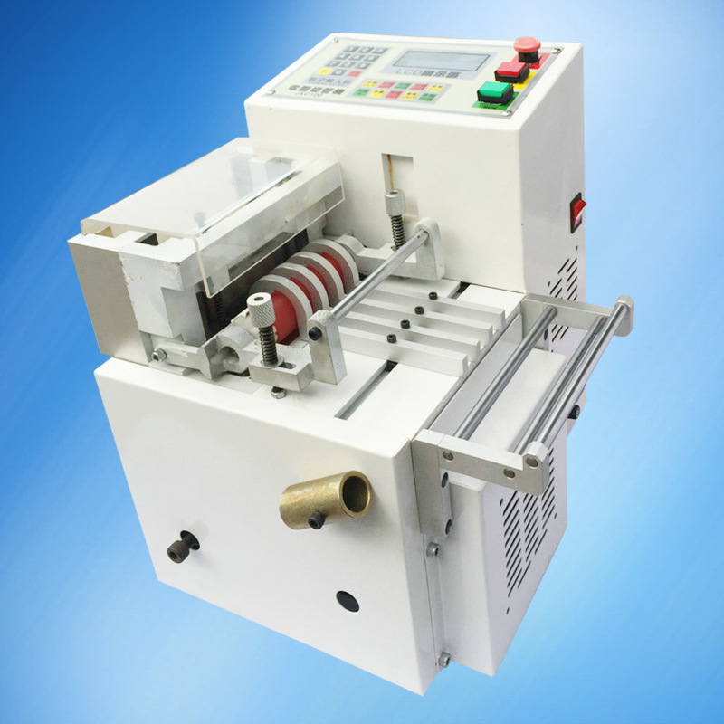 厂家直销 全自动电脑切套管机 切热缩套管pvc管排线拉连铜铂