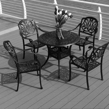 厂家提供阳台铸铝铁艺桌椅 铸铁桌椅 简约铸铝铁艺桌椅 价格优惠