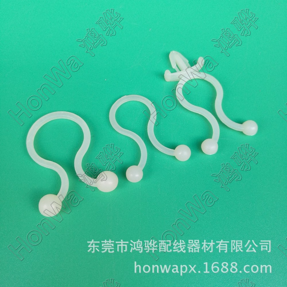 供应环保固定扣 尼龙线扣 欧姆线扣 扭线环 隔离线扣 环保耐用