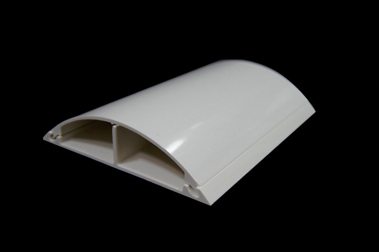 厂家直销优质pvc线槽 5号环保阻燃pvc弧形地板线槽 走半圆线槽
