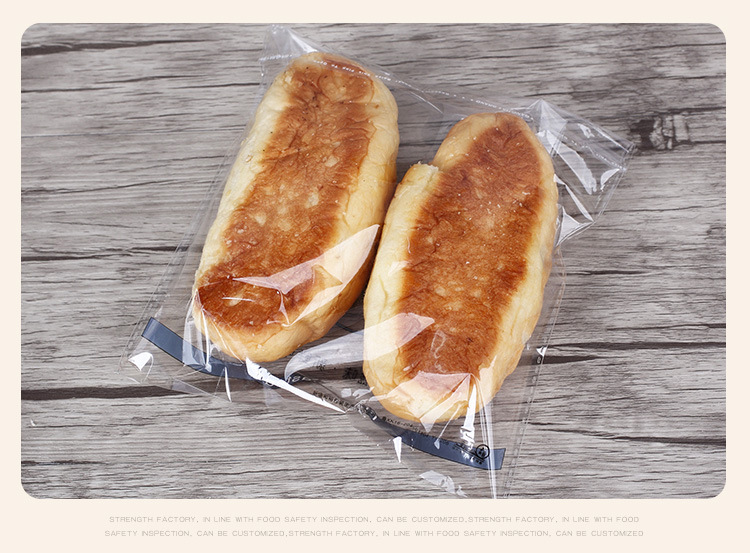 厂家批发烘焙面包奶油包菠萝包加厚透明opp食品自封自粘袋100个