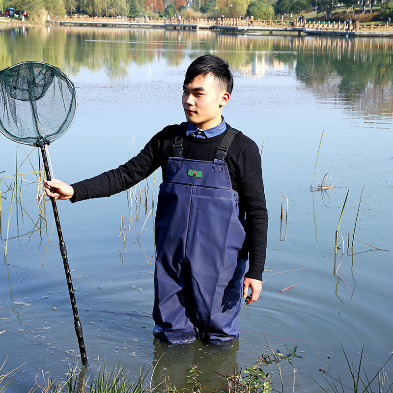 日韩欧美半身下水裤现货全身下水衣连体抓鱼捕鱼服钓鱼裤厂家批发