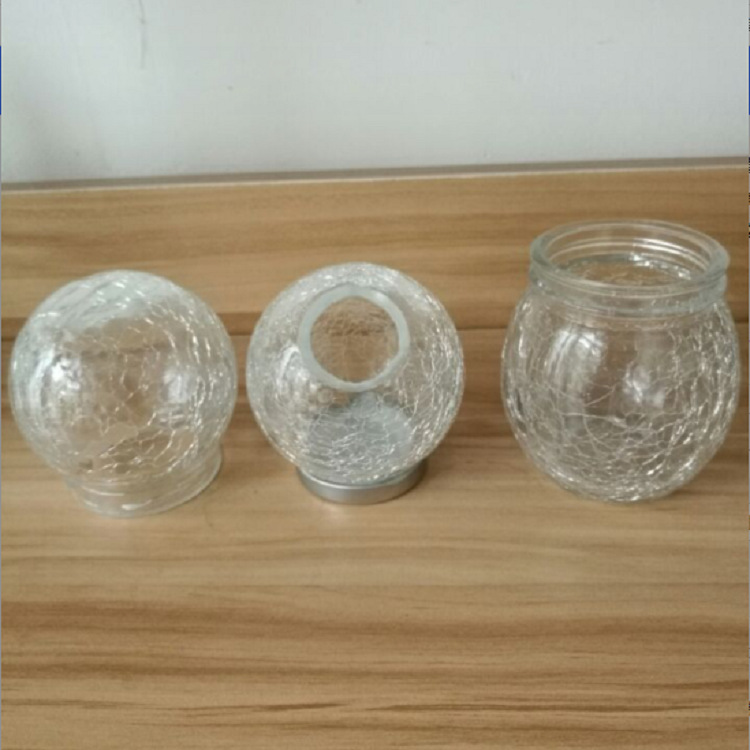 裂纹玻璃瓶冷爆冰花玻璃瓶透明花瓶冰裂花纹器皿