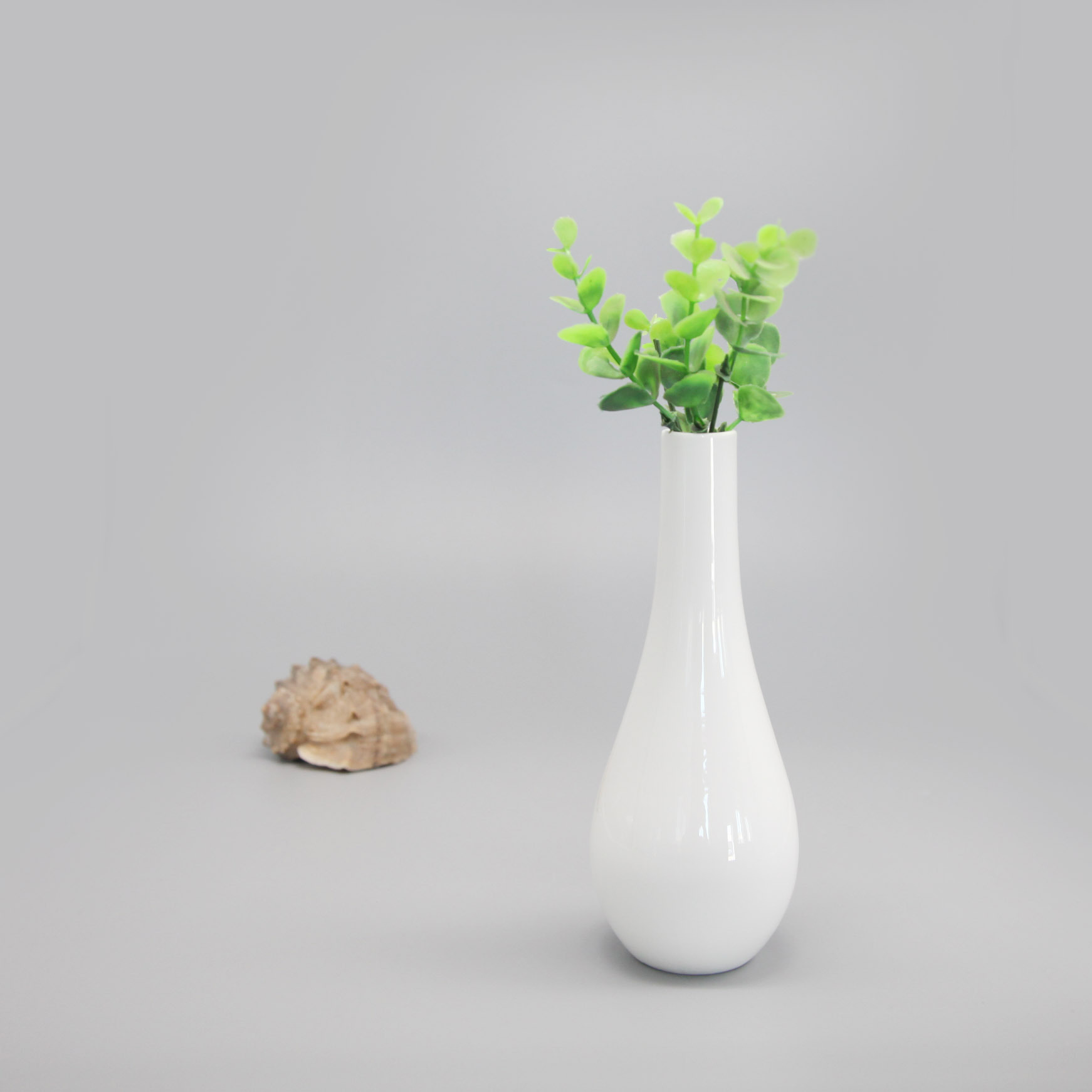 雷格唐山骨瓷白色陶瓷花瓶家居摆件家庭装饰可定制logo