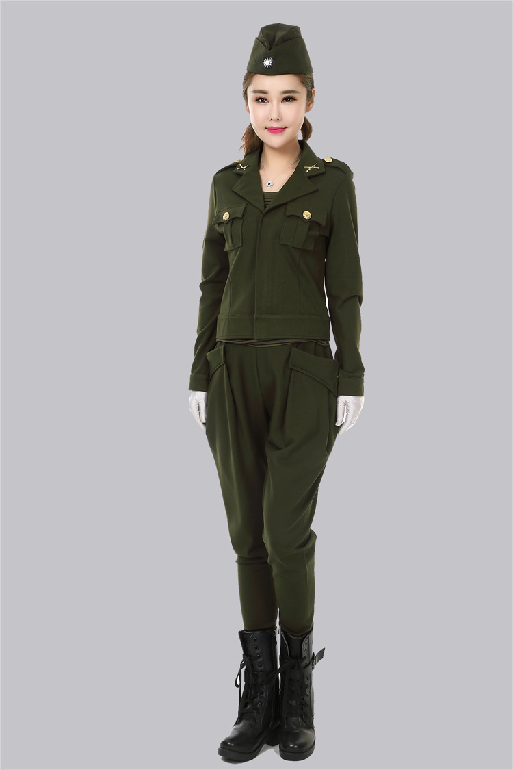 新品水兵舞军统特工服女装时尚卫衣加厚纯棉户外修身套装小翻领