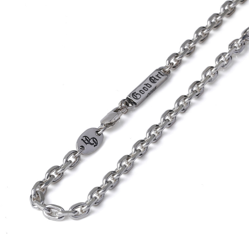 厂家批发s925纯银时尚饰品4mm粗钛角项链樱花百搭吊坠细项链-阿里巴巴