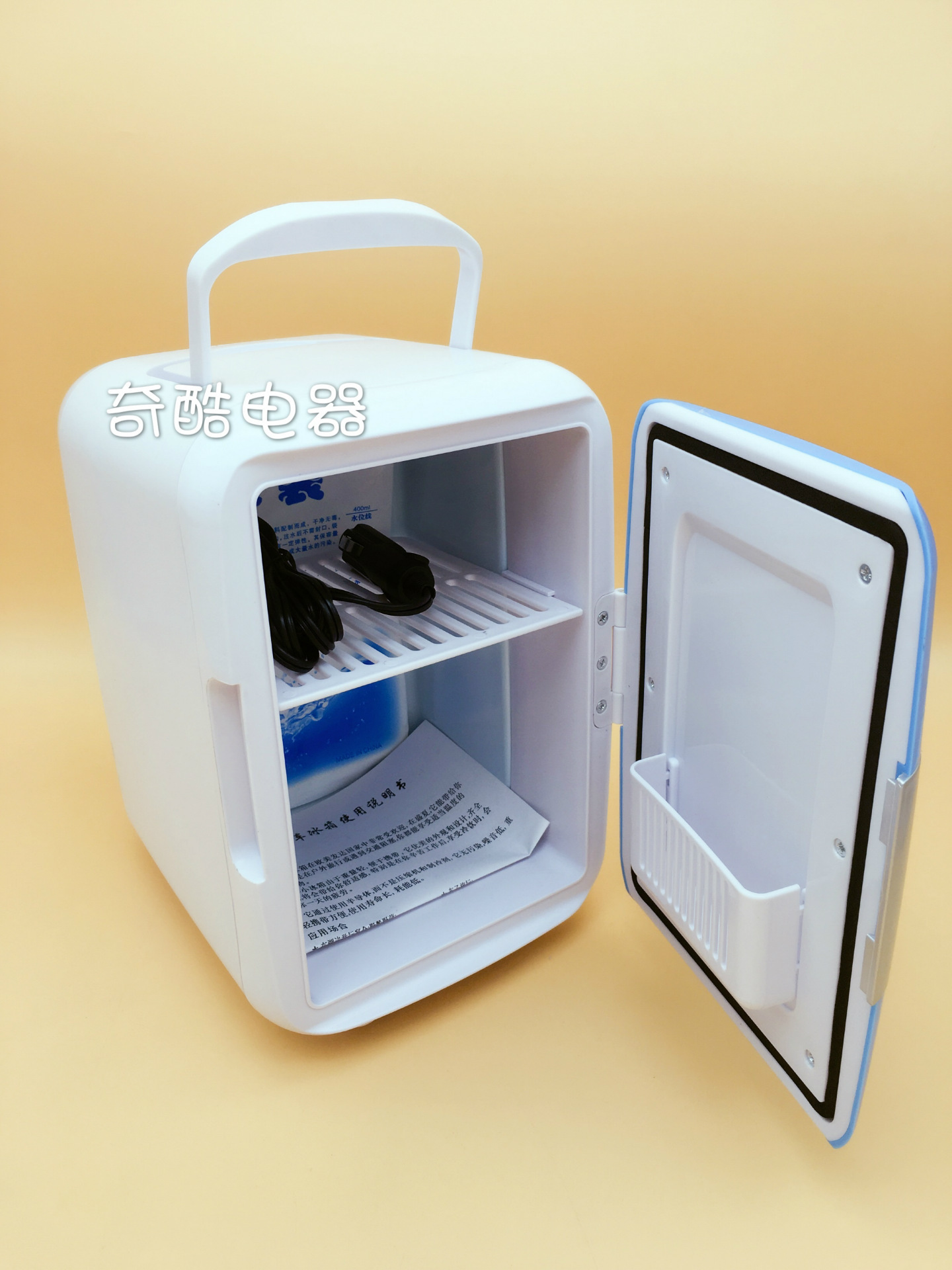 厂家直销 4升迷你小冰箱 车载冰箱车用寝室宿舍 电子冷暖箱