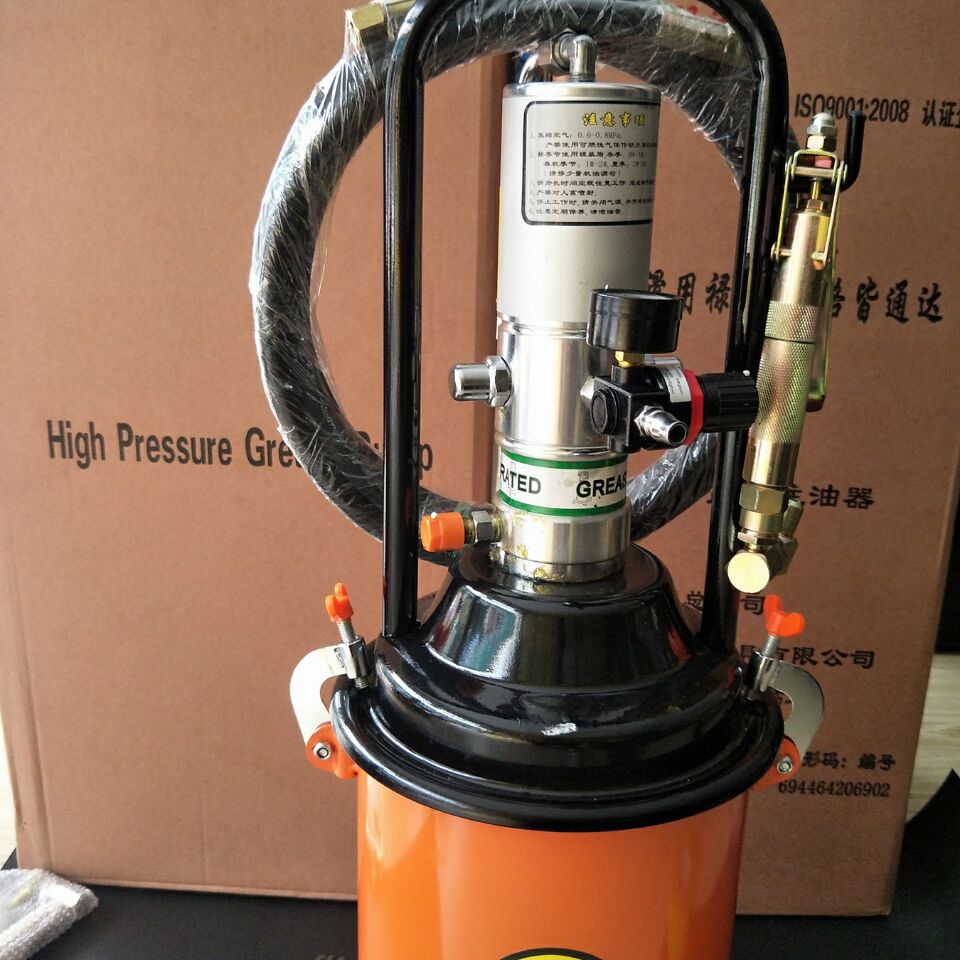 厂家直销高压气动注油器12升 气动黄油机 气动注油器12升黄油枪