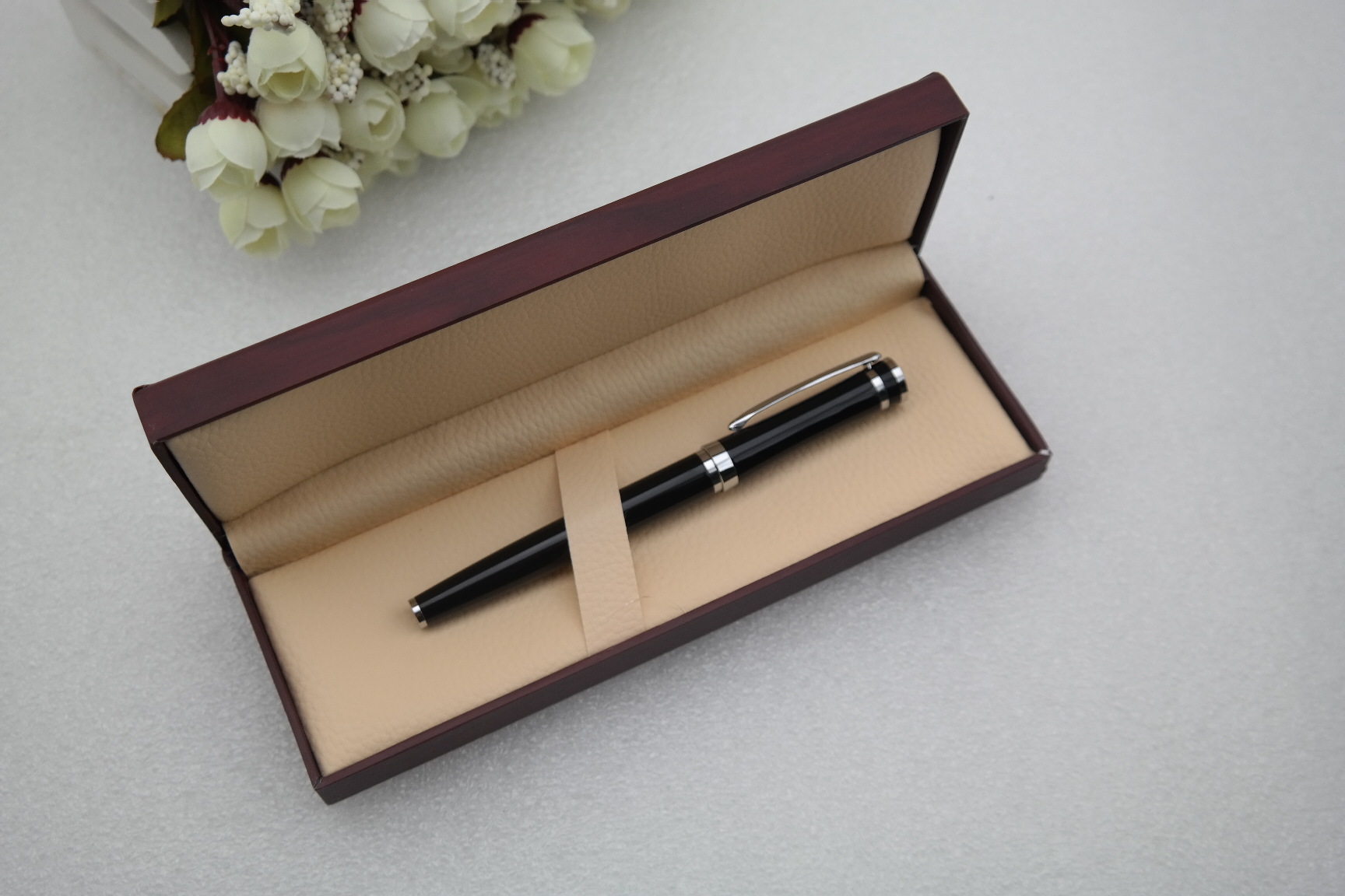 礼品笔包装盒 钢笔专用文具笔盒可定制logo 签字笔通用广告包装盒
