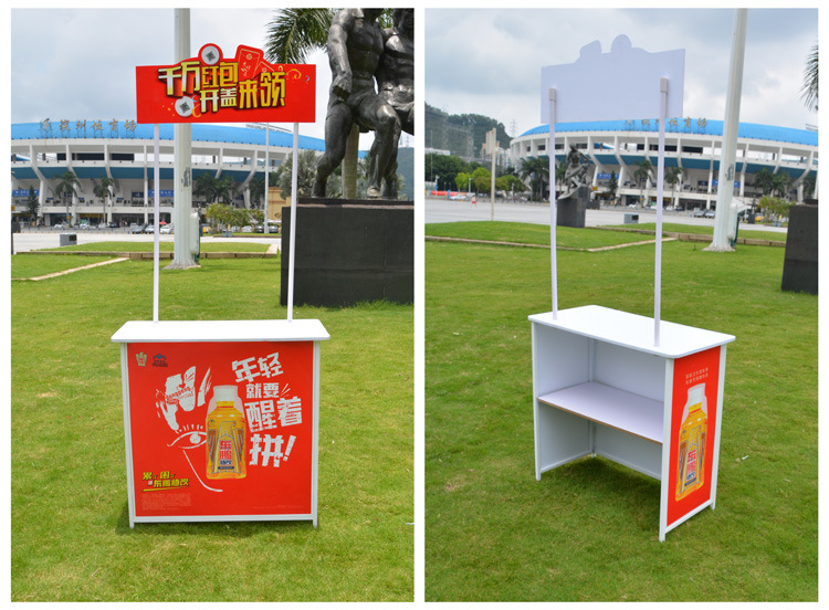 铁质促销台 铝促销台制作 试吃台画面 超市活动促销台 商场促销台