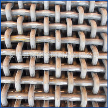 65锰钢矿山轧花网 滚筒筛分网 重型振动筛网 8MM粗盘条钢扎花网