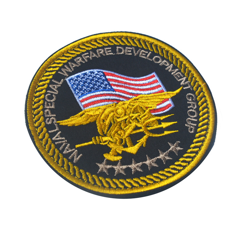 usmarines美国特种海豹突击队魔术贴臂章 3d刺绣美国总统标志
