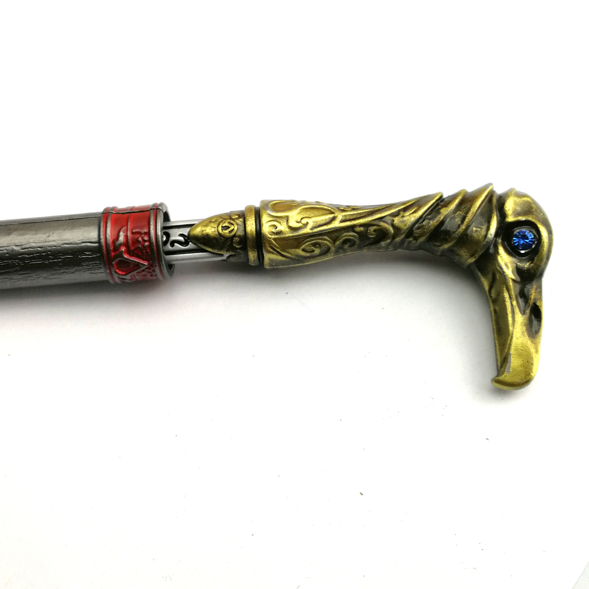 游戏起源艾吉枭雄戒指枭雄鹰头合金戒指五件套装武器模型袖中箭