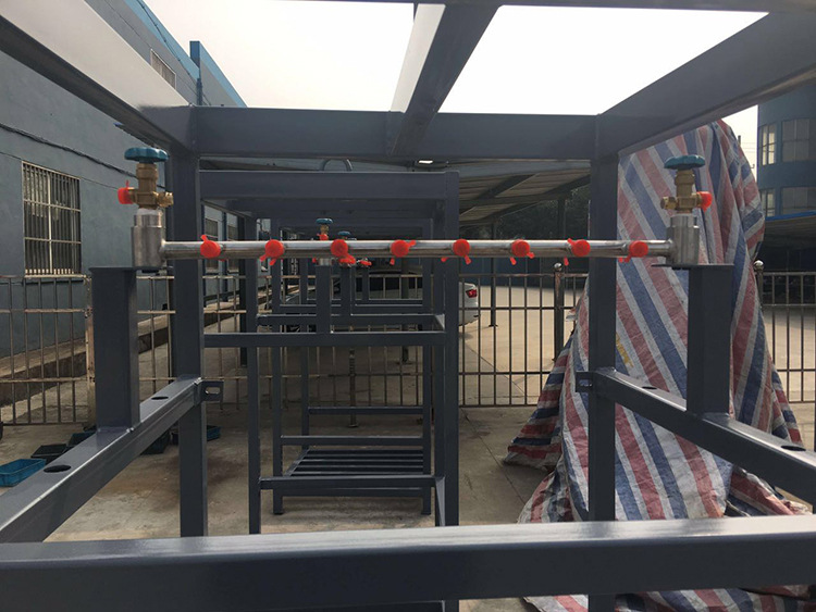 6瓶组集装格 钢架焊接螺丝紧固立式卧式氮气气瓶集装格直销批发