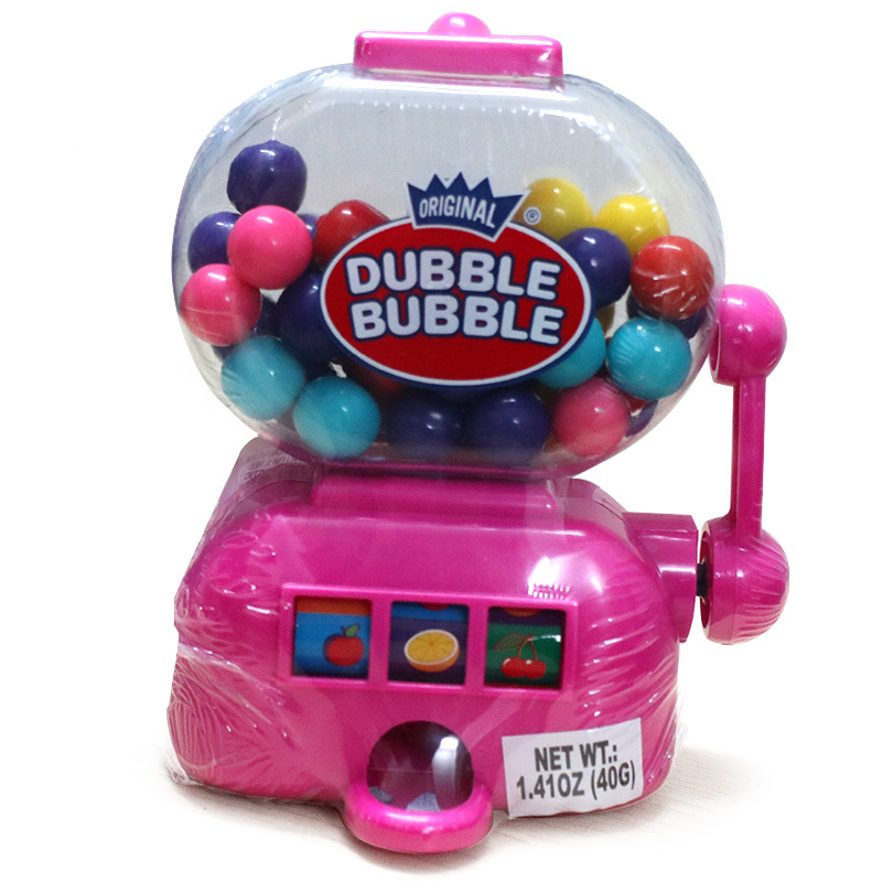 美国 儿童玩具糖果零食品泡泡糖大老虎机出糖机售迷你扭糖果机