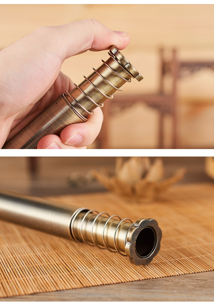 特大号纯古铜艾灸棒多功能连体棉布艾灸棒凸点按摩开穴家用艾灸盒