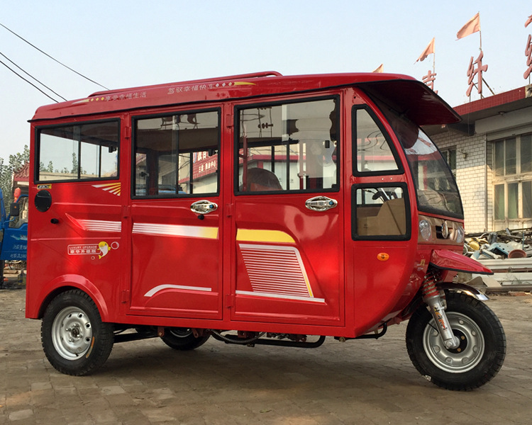 3宽客运三轮摩托车后碟刹载客汽油全蓬三轮