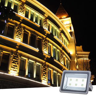 led投光泛光灯广告招牌防水投射灯 充电式 防爆 隧道 加油站灯