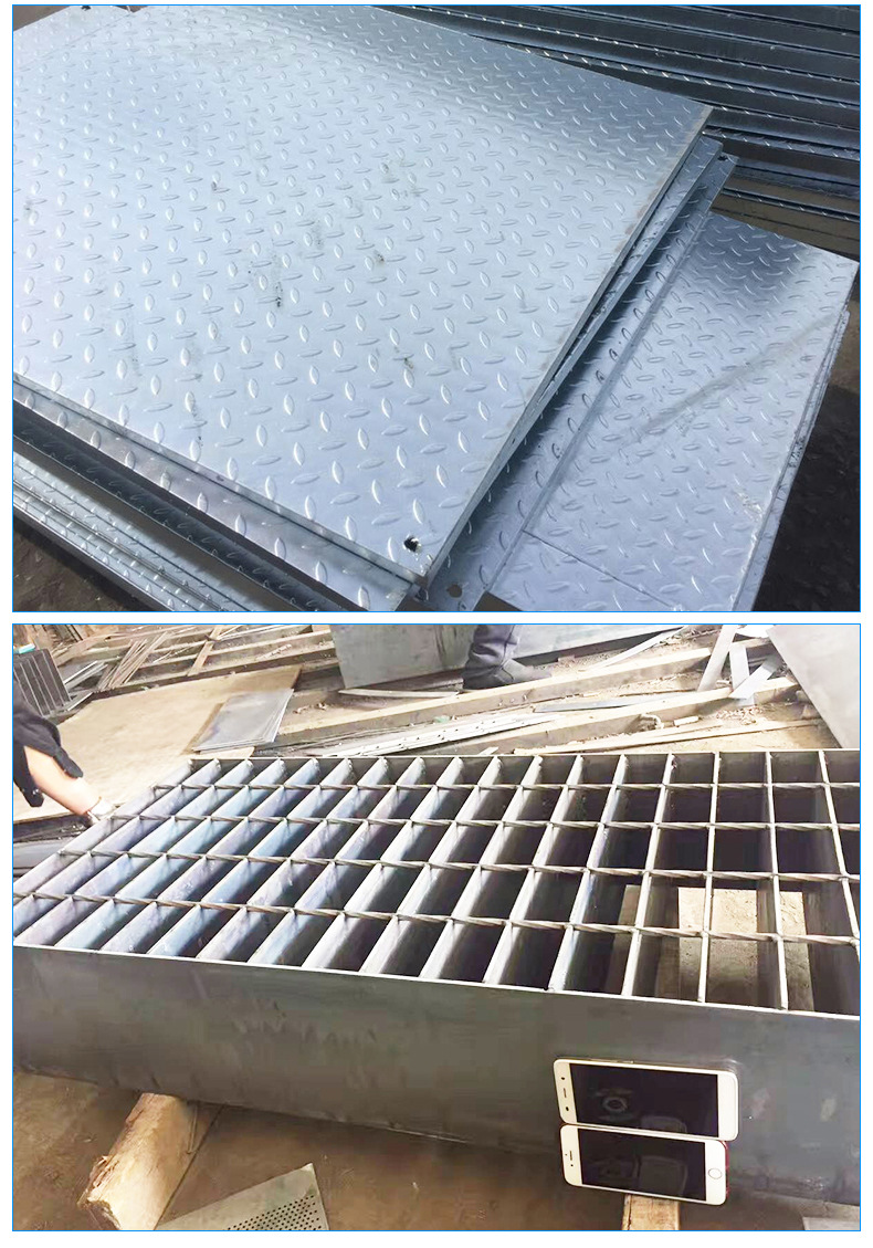 排水沟盖板 明沟钢盖板 安全可靠 镀锌防腐牢固耐用!