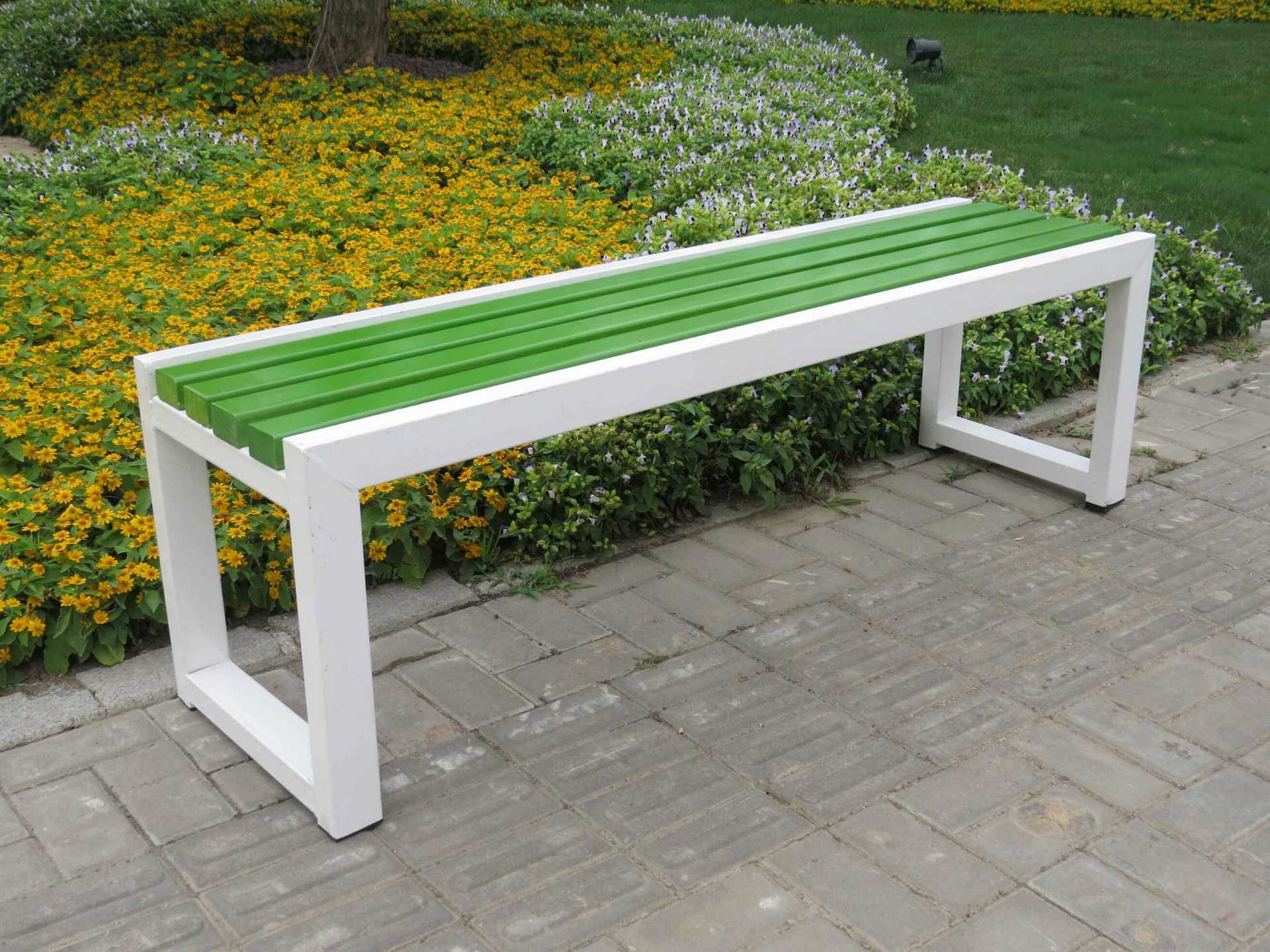 户外防腐休闲排椅公园椅子浴室更衣长椅休息铁艺长凳阳台实木条凳