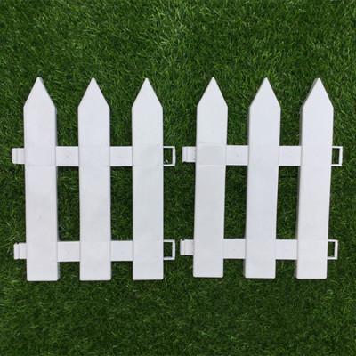 厂家生产白色塑料围栏园林庭院花园栅栏圣诞装饰绿化篱笆园艺护栏