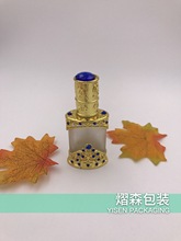 新款阿拉伯风格 纹绣色料瓶 精油瓶金属工艺品镶钻镂空香水瓶