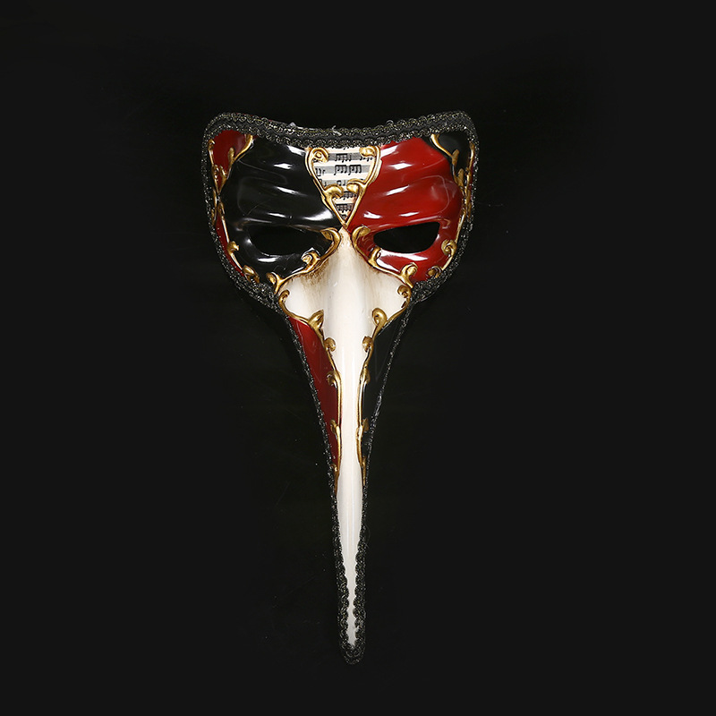 彩绘大长鼻子面具派对用品面具 防护嘻哈万圣节恐怖面具鬼脸面具