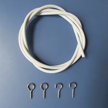 厂家现货直销2米PVC白色弹簧包塑窗帘绳