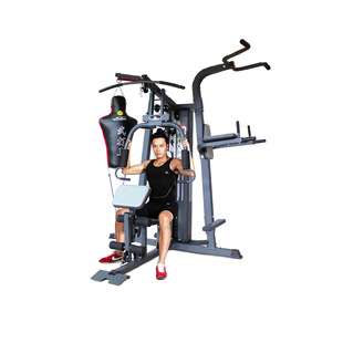 会军体育多功能综合训练器带拳击沙袋男士健身用品扩胸器二头肌