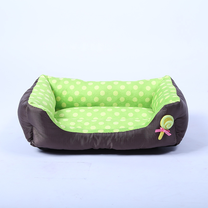 New Cartoon Pet Bed Candy Color Square Pet Supplies Teddy/Pomeranian Small and Medium Sized Kennel Pet Mat