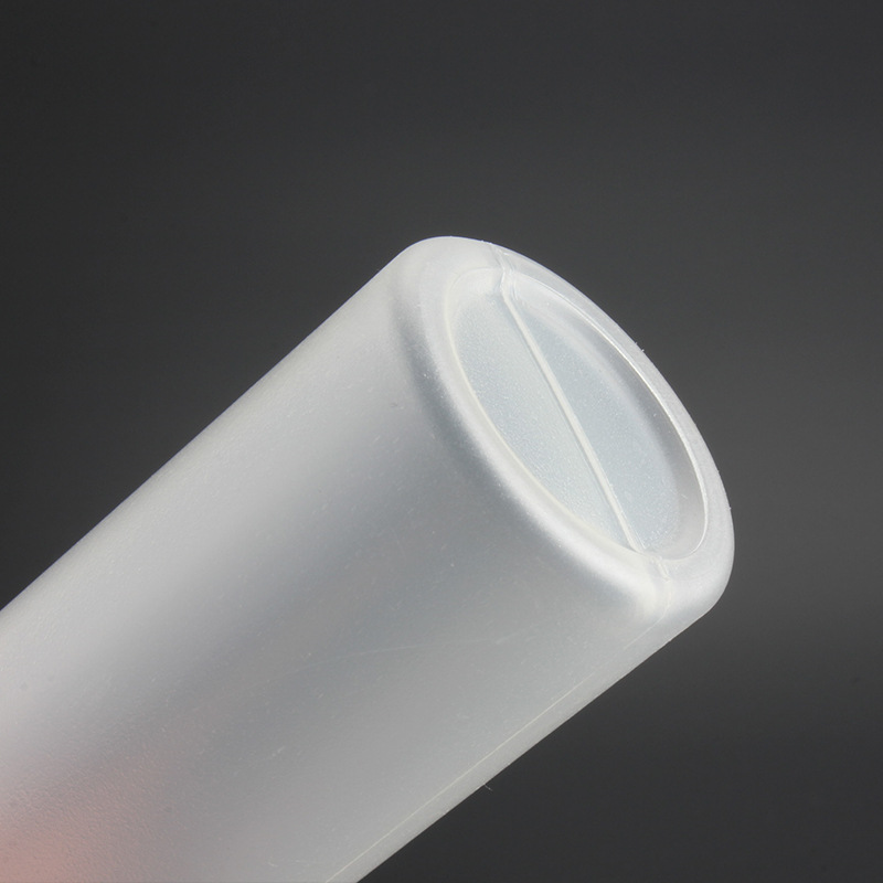 hdpe环保磨砂质感, 500ml pe塑料圆瓶, 孤度均匀,贴标非常方便, 平面