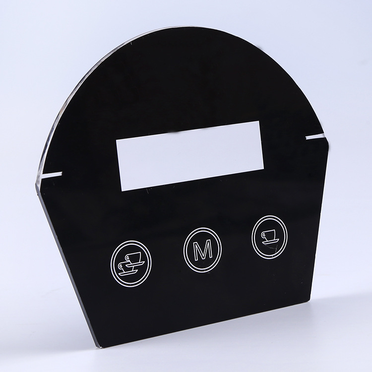 厂家专业订制亚克力面板 咖啡机电子触控面板