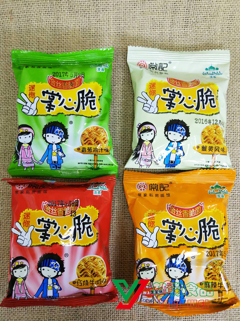 常记迷你掌心脆金丝香脆面 独立小包称重 多种口味供选一箱8斤