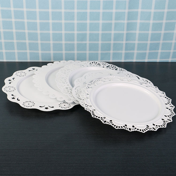 婚庆生日铁艺蛋糕盘欧式下午茶糕点盘点心盘铁艺蛋糕架蛋糕托盘