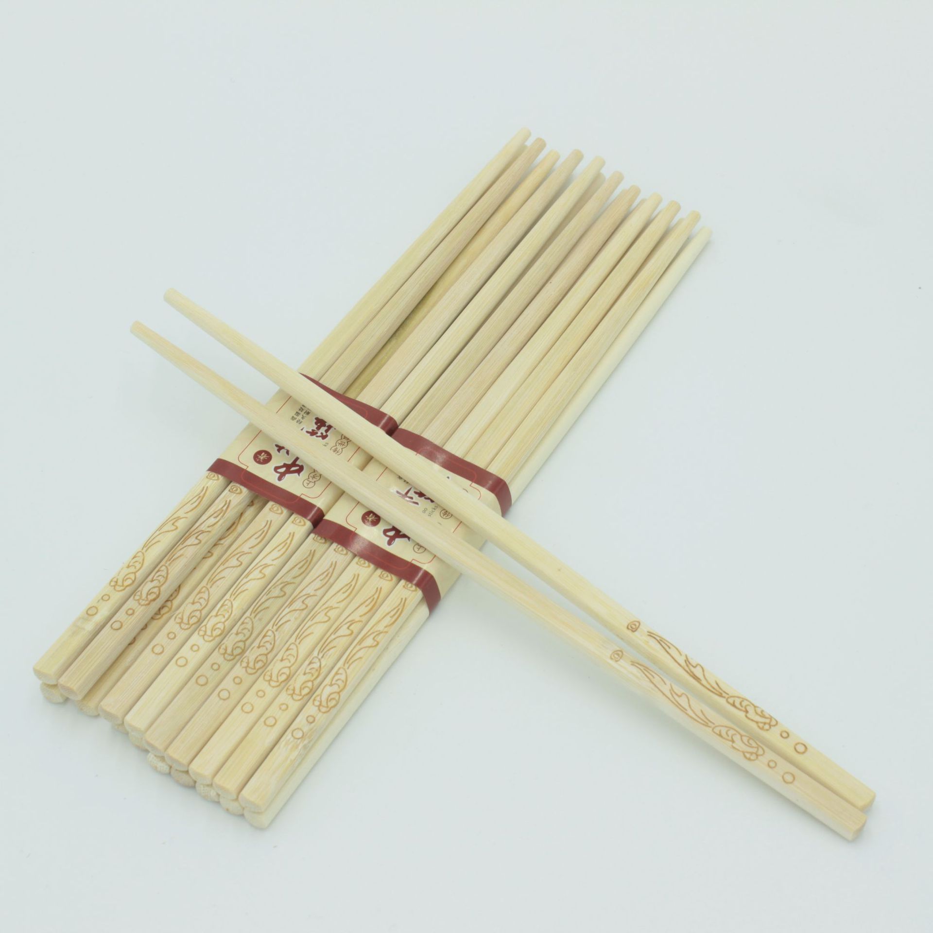 10双装24cm天然无漆竹筷子健康环保家用竹筷子烙印竹筷子中华筷