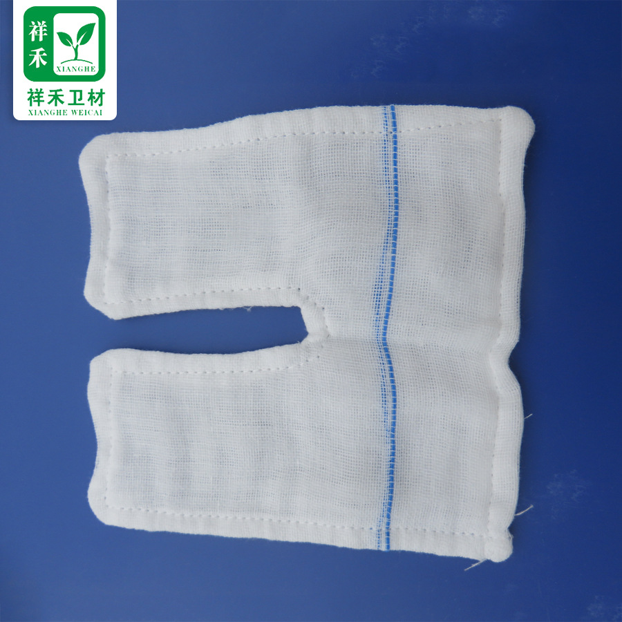 祥禾显影开叉纱布垫可按需定制保证质量灭菌安全医用纱布