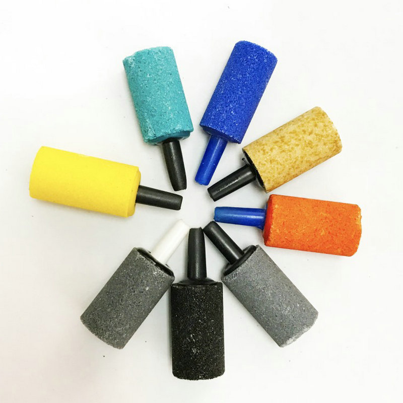 中小圆柱气泡石 鱼缸水族箱专用曝气石 充氧气石 增氧沙头