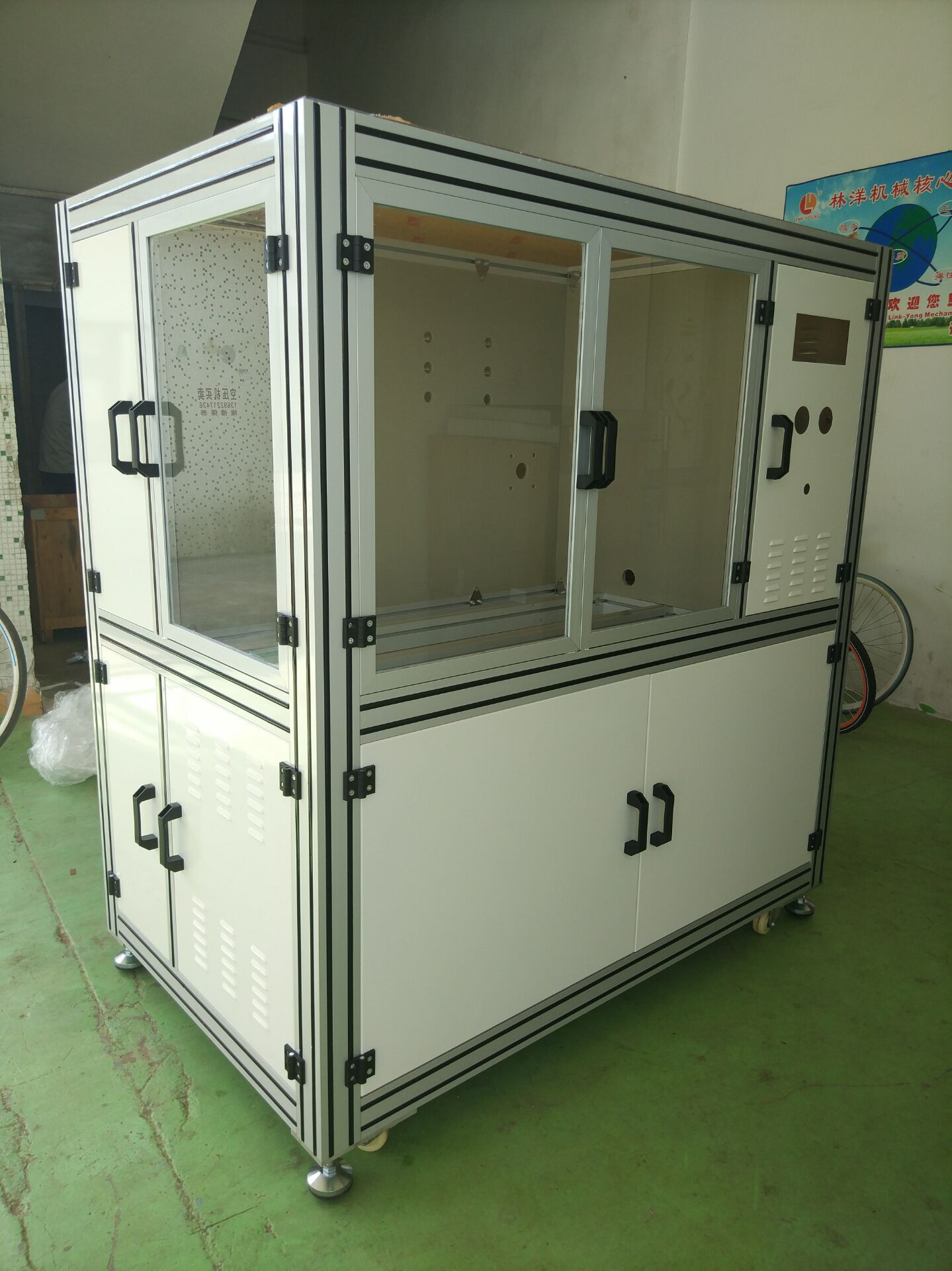 大型厂房铝合金机架 铝型材框架工业机架自动化设备定制 铝合金材