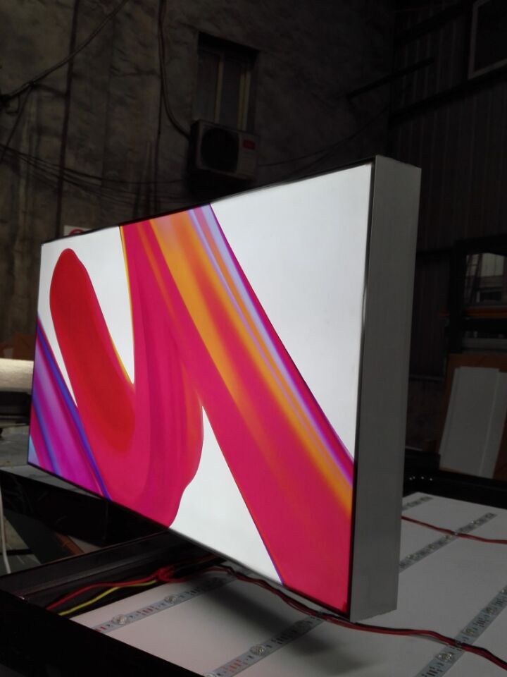 制作生产led卡布灯箱无边拉布灯箱卡布软膜灯箱喷画安装