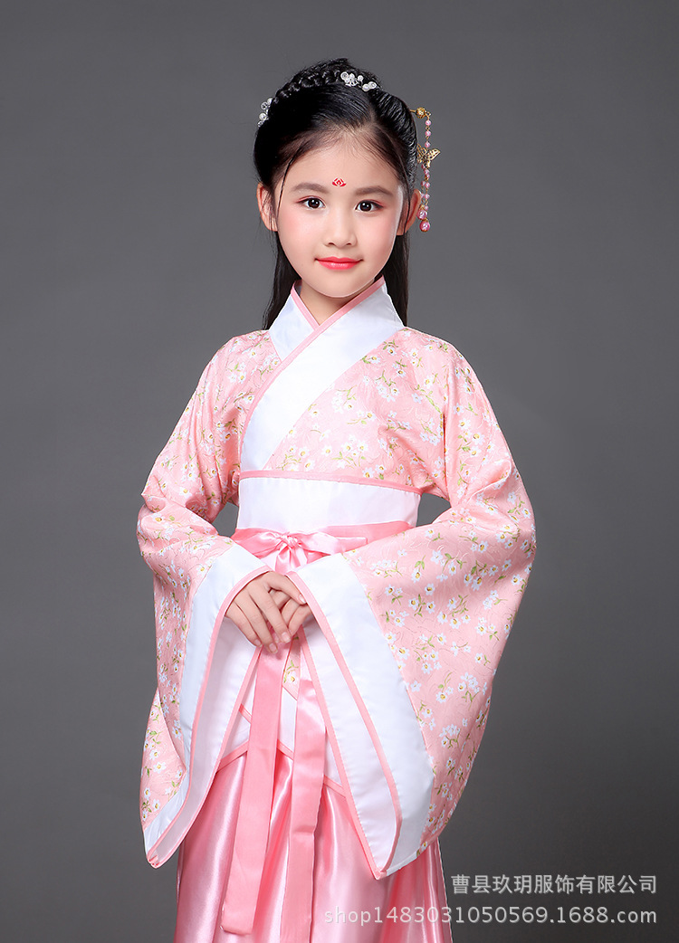 儿童古装仙女裙装汉服公主贵妃改良小女孩影楼表演写真舞蹈演出服