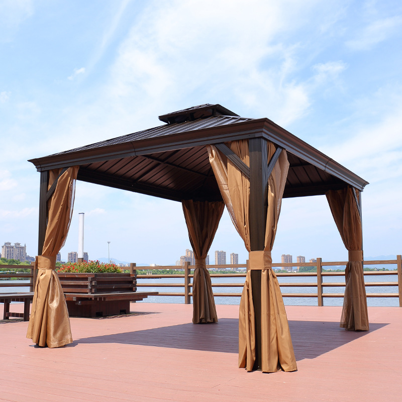 户外遮阳棚 豪华木屋帐篷 休闲凉亭 大型活动帐篷 花园庭院帐篷