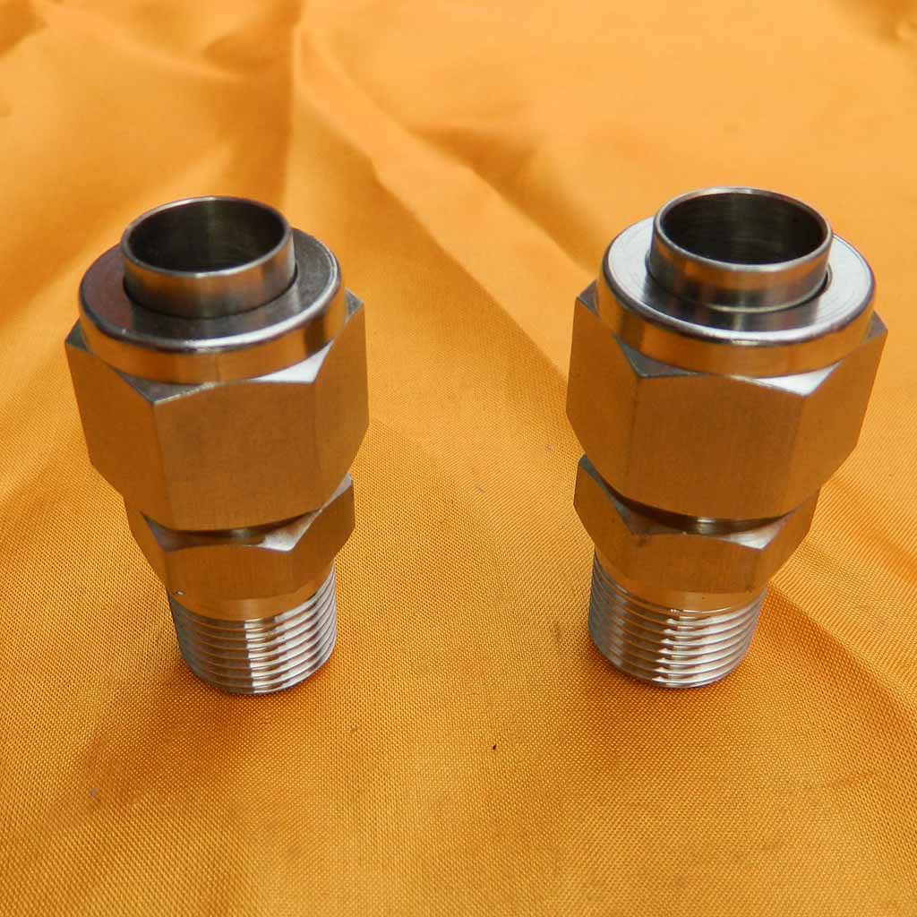 供应 扩口式不锈钢锥螺纹直通管接头 304不锈钢扩口接头