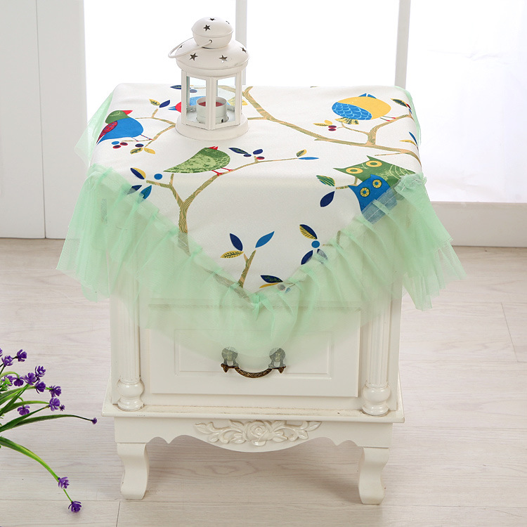 多功能盖布电视机冰箱微波炉床头柜盖巾套防尘罩多用方巾